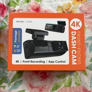 4K Front-Facing Dash Cam - Black